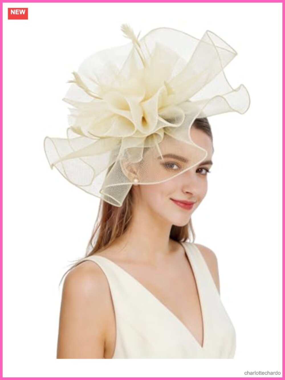 Sinamay Feather Fascinator Hat Floral Derby Cocktail Tea Party